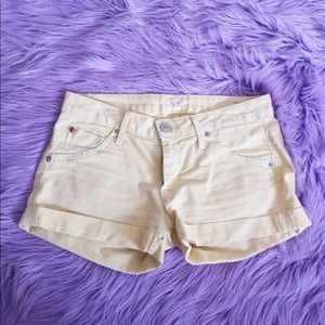 Hudson shorts in light yellow